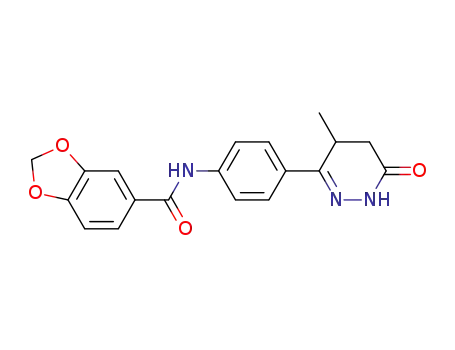 N-(4-(4-methyl-6-oxo-1,4,5,6-tetrahydropyridazin-3-yl)phenyl)benzo[d][1,3]dioxole-5-carboxamide