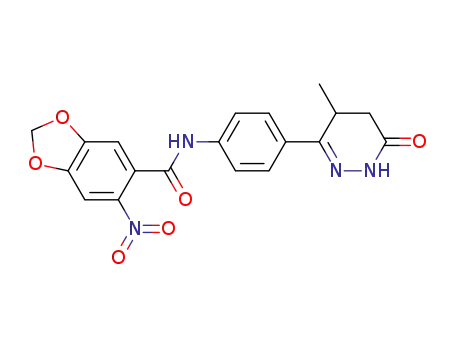 N-(4-(4-methyl-6-oxo-1,4,5,6-tetrahydropyridazin-3-yl)phenyl)-6-nitrobenzo[d][1,3]dioxole-5-carboxamide