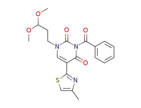 1-[3,3-bis(methyloxy)propyl]-5-(4-methyl-1,3-thiazol-2-yl)-3-(phenylcarbonyl)-2,4(1H,3H)-pyrimidinedione