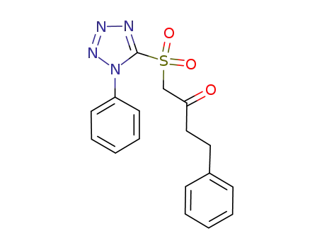 4-phenyl-1-(1-phenyl-1H-tetrazole-5-sulfonyl)butan-2-one