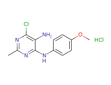 6-chloro-4-N-(4-methoxyphenyl)-2-methylpyrimidine-4,5-diamine hydrochloride
