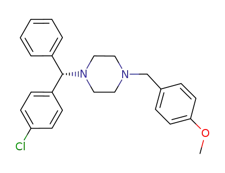 (-)-1-[(4-chloro-phenyl)-phenyl-methyl]-4-(4-methoxy-benzyl)piperazine