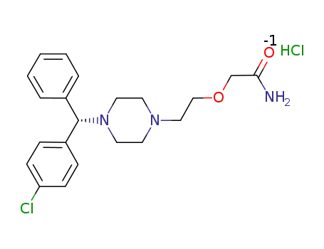 [2-[4-[(4-chlorophenyl)phenylmethyl]-1-piperazinyl]ethoxy]acetamide hydrochloride