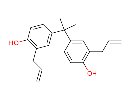 1745-89-7,Diallyl bisphenol A,Phenol,4,4'-(1-methylethylidene)bis[2-(2-propenyl)- (9CI); Phenol,4,4'-isopropylidenebis[2-allyl- (6CI,7CI,8CI);2,2-Bis(3-allyl-4-hydroxyphenyl)propane;2,2'-Bis(3-allyl-4-hydroxyphenyl)isopropylidene; 2,2'-Diallylbisphenol A;4,4'-(1-Methylethylidene)bis[2-(2-propenyl)phenol];4,4'-Isopropylidenebis(2-allylphenol); BPA-CA; BPA-CA-S; Compimide TM 124; DAL-BPA;Matrimid 5292B; PF 012; XU 292B; o,o'-Diallylbisphenol A