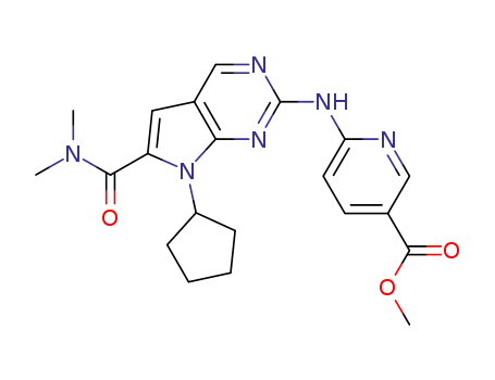 6-(7-cyclopentyl-6-dimethylcarbamoyl-7H-pyrrolo[2,3-d]pyrimidin-2-ylamino)-nicotinic acid methyl ester