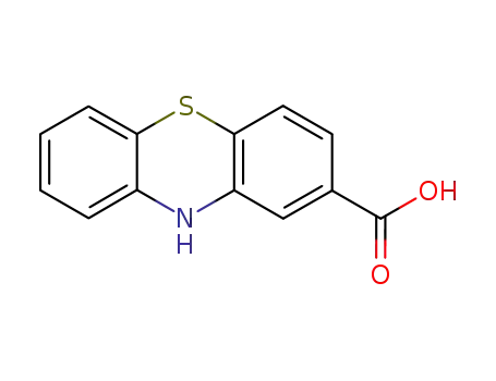 Molecular Structure of 25234-50-8 (2-carboxyphenothiazine)