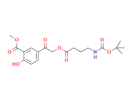 5-[4-(tert-butoxycarbonylaminobutyryloxy)acetyl]-2-hydroxybenzoic acid methyl ester