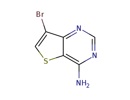 Molecular Structure of 1318133-32-2 (4-AMino-7-broMo-thieno[3,...)