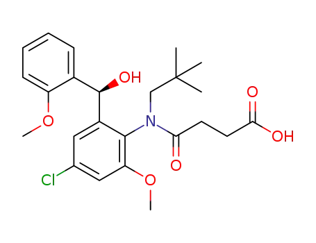 4-[(4-chloro-2-[(S)-hydroxy(2-methoxyphenyl)methyl]-6-methoxyphenyl)(2,2-dimethylpropyl)amino]-4-oxobutanoic acid