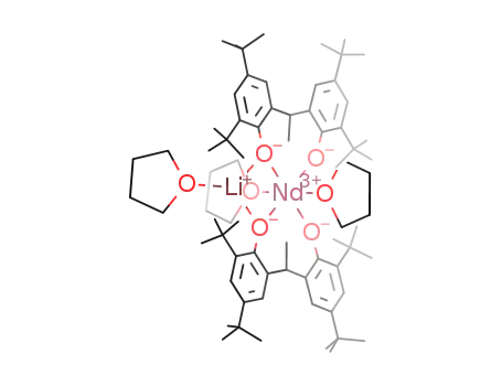 bis(6,6'-(ethane-1,1-diyl)bis(2,4-di-tert-butylphenolate)NdLi(THF)3