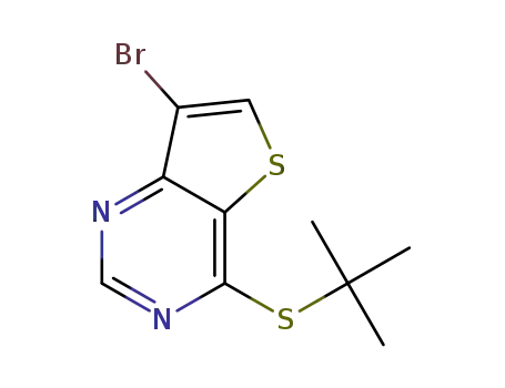 7-bromo-4-tert-butylsulfanyl-thieno[3,2-d]pyrimidine