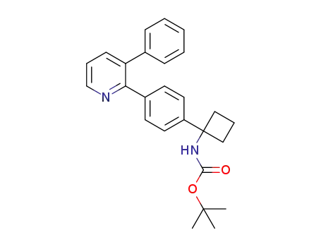 tert-butyl 1-(4-(3-phenylpyridin-2-yl)phenyl)cyclobutylcarbamate