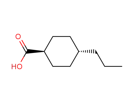 Molecular Structure of 38289-27-9 (trans-4-Propylcyclohexanecarboxylic acid)