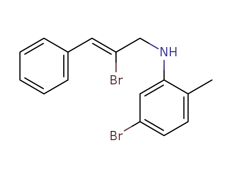 N-(5-bromo-2-methylphenyl)-N-[(Z)-2-bromo-3-phenylprop-2-enyl]amine