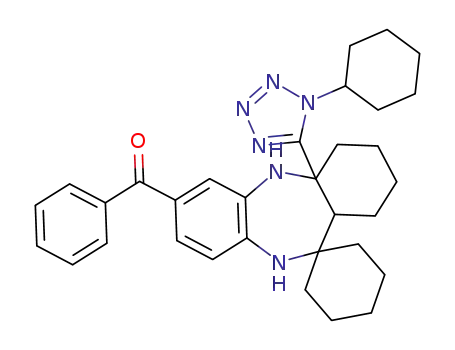 {4a'-(1-cyclohexyl-1H-tetrazol-5-yl)-1',2',3',4',4a',5',10',11a'-octahydrospiro[cyclohexane-1,11'-dibenzo[b,e][1,4]diazepine]-7'-yl}(phenyl)methanone