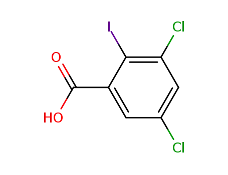 Molecular Structure of 15396-37-9 (3,5-DICHLORO-2-IODO-BENZOIC ACID)