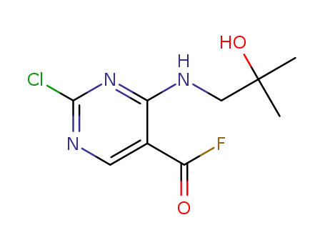 2-Chloro-4-(2-hydroxy-2-methylpropylamino)pyrimidine-5-carboxylic acid fluoride