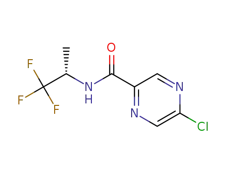 5-chloro-N-[(1S)-2,2,2-trifluoro-1-methylethyl]pyrazine-2-carboxamide