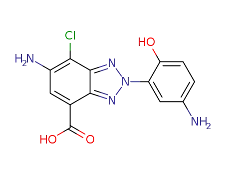 6-amino-2-(5-amino-2-hydroxyphenyl)-7-chloro-2H-benzotriazole-4-carboxylic acid