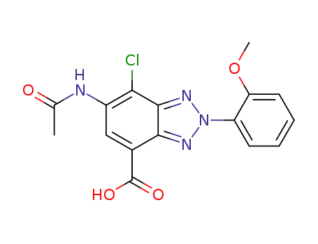 6-acetylamino-7-chloro-2-(2-methoxyphenyl)-2H-benzotriazole-4-carboxylic acid
