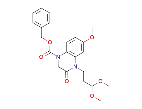 benzyl 4-(3,3-dimethoxypropyl)-6-methoxy-3-oxo-3,4-dihydroquinoxalin-1(2H)-carboxylate