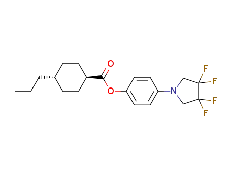 trans-4-n-propylcyclohexanecarboxylic acid 4'-(3,3,4,4-tetrafluoropyrrolidin-1-yl) phenyl ester