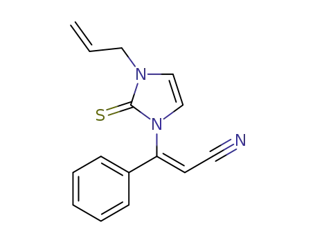 (Z)-3-(3-allyl-2-thioxo-2,3-dihydro-1H-imidazol-1-yl)-3-phenyl-2-propenenitrile