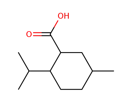 Molecular Structure of 39668-86-5 (p-Menthane-3-carboxylic acid)