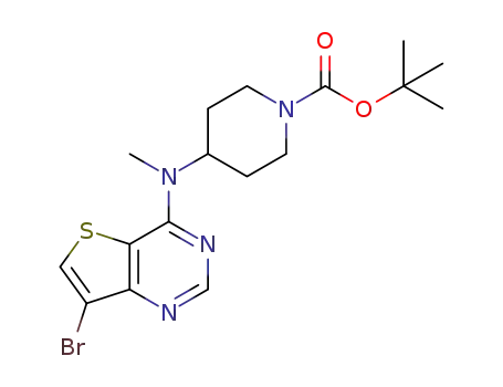 tert-butyl 4-((7-bromothieno[3,2-d]pyrimidin-4-yl)(methyl)amino)piperidine-1-carboxylate
