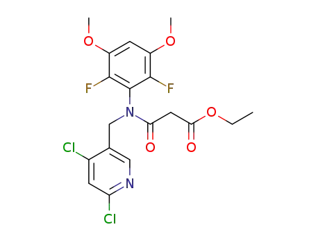 ethyl 3-[[(4,6-dichloropyridin-3-yl)methyl](2,6-difluoro-3,5-dimethoxyphenyl)amino]-3-oxopropanoate