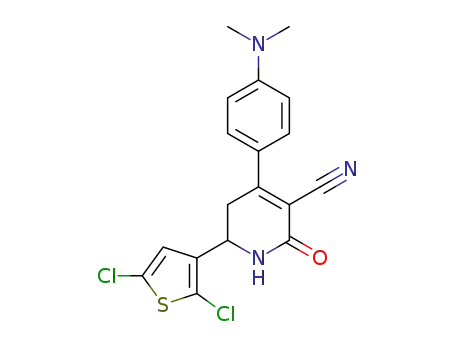 6-(2,5-dichlorothiophen-3-yl)-4-[4-(dimethylamino)-phenyl]-1,2-dihydro-2-oxopyridine-3-carbonitrile