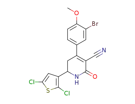 4-(3-bromo-4-methoxyphenyl)-6-(2,5-dichlorothiophen-3-yl)-1,2-dihydro-2-oxopyridine-3-carbonitrile