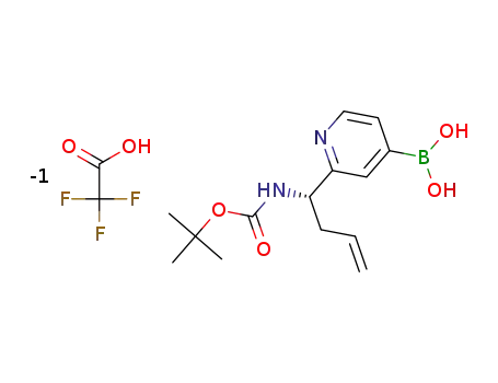 (S)-(2-(1-((tert-butoxycarbonyl)amino)but-3-en-1-yl)pyridin-4-yl)boronic acid trifluoroacetic acid