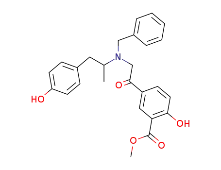 5-(2-{Benzyl-[2-(4-hydroxy-phenyl)-1-methyl-ethyl]-amino}-acetyl)-2-hydroxy-benzoic acid methyl ester