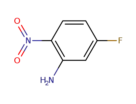 Molecular Structure of 2369-11-1 (5-Fluoro-2-nitroaniline)