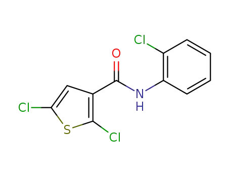 2,5-dichloro-N-(2-chlorophenyl)thiophene-3-carboxamide