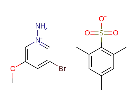 1-amino-3-bromo-5-methoxypyridin-1-ium 2,4,6-trimethylbenzene-1-sulfonate