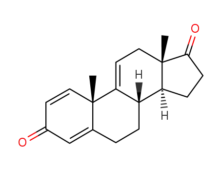 Molecular Structure of 15375-21-0 (1,4,9-Androstatriene-3-17-dione)
