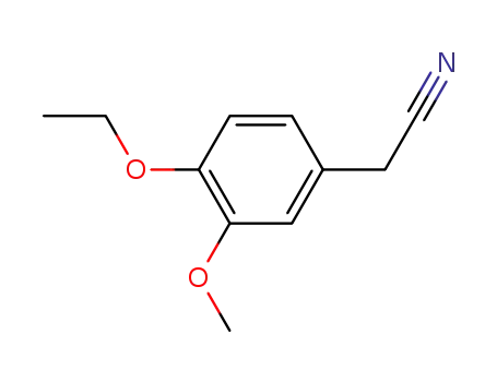 Molecular Structure of 103796-52-7 (4-ETHOXY-3-METHOXYPHENYLACETONITRILE)