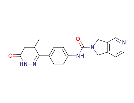 N-[4-(4-methyl-6-oxo-1,4,5,6-tetrahydropyridazin-3-yl)phenyl]-1,3-dihydro-2H-pyrrolo[3,4-c]pyridine-2-carboxamide