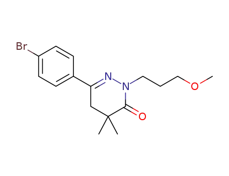6-(4-bromophenyl)-2-(3-methoxypropyl)-4,4-dimethyl-4,5-dihydropyridazin-3(2H)-one