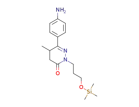 6-(4-aminophenyl)-5-methyl-2-{3-[(trimethylsilyl)oxy]propyl}-4,5-dihydropyridazin-3(2H)-one