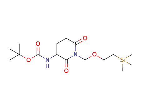tert-butyl (2,6-dioxo-1-((2-(trimethylsilyl)ethoxy)methyl)piperidin-3-yl)carbamate