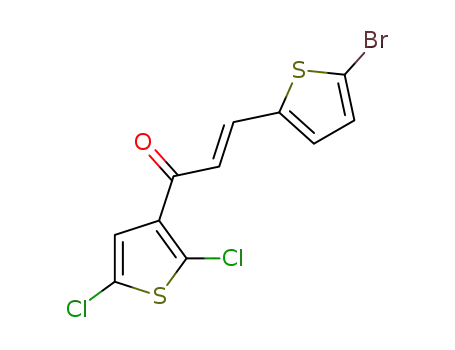(E)-3-(5-bromothiophen-2-yl)-1-(2,5-dichlorothiophen-3-yl)-2-propen-1-one
