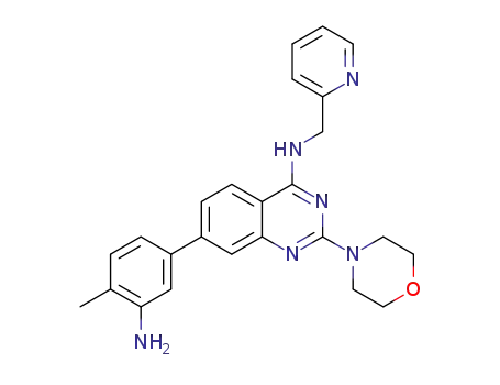 7-(3-amino-4-methylphenyl)-2-morpholino-N-(pyridin-2-ylmethyl)quinazolin-4-amine