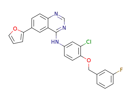 6-(furan-2-yl)-4-[3-chloro-4-(3-fluorobenzyloxy)phenyl]aminoquinazoline