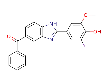 (2-(4-hydroxy-3-iodo-5-methoxyphenyl)-1H-benzoimidazol-5-yl)(phenyl)methanone