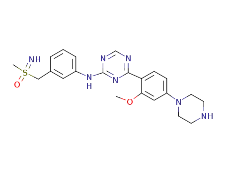 imino({[3-({4-[2-methoxy-4-(piperazin-1-yl)phenyl]-1,3,5-triazin-2-yl}amino)phenyl]methyl})methyl-λ6-sulfanone