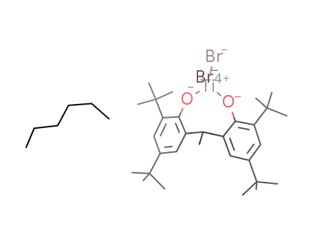 [Ti(Br)2(6,6'-(ethane-1,1-diyl)bis(2,4-di-tert-butylphenolato))]*hexane