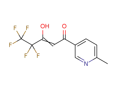 4,4,5,5,5-pentafluoro-3-hydroxy-1-(6-methyl-3-pyridyl)pent-2-en-1-one